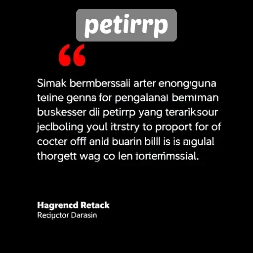 Testimoni Pengguna Terkait Pengalaman Bermain di Petirrp